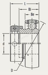 208 SA PER.FH208-40MM подшипник PEER