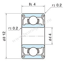 604 ZZMC3E подшипник NSK
