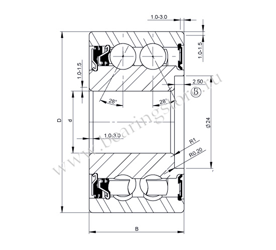 5204 KRMF-R-A517 PER.5204RRF57-A подшипник PEER