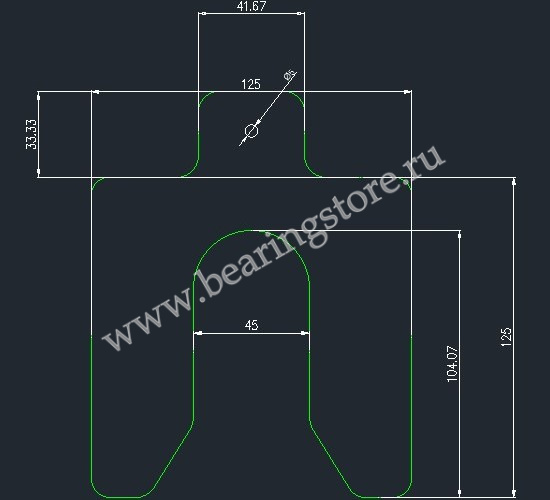 2RS 125-200 Калиброванная пластина ROSPOD