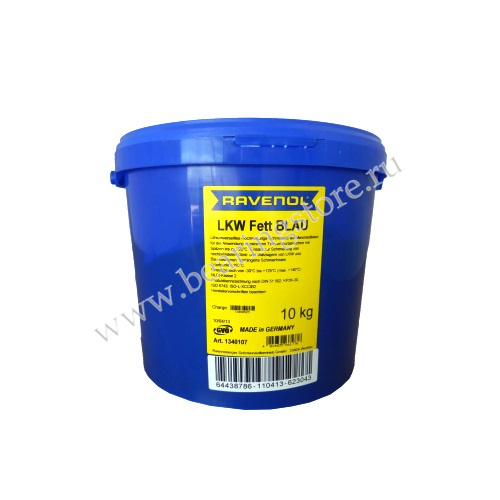 Смазка Ravenol LKWFett Blau 10кг синего цвета