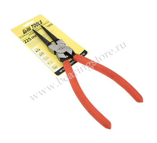 Съемник стопорных колец 200мм прямой (зажим)