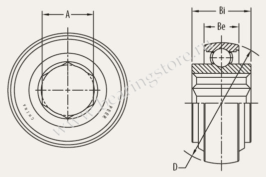 W 208 PPB16 PER.W208HPPB16 подшипник PEER