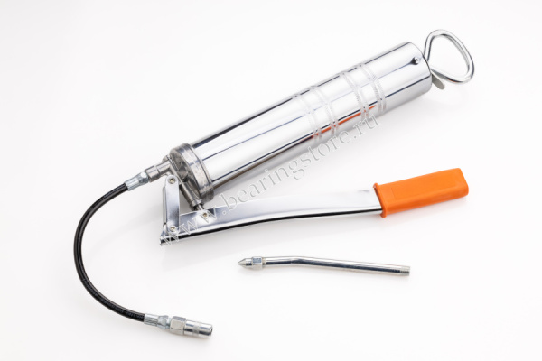 Шприц для смазки 400 мл рычажный с шлангом и стальным удлинителем SIPL