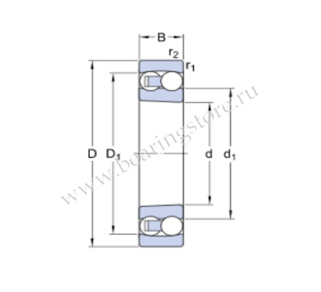 1222 K/C3 подшипник SKF