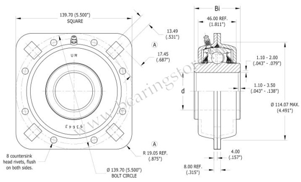 GFD 211 RPPB51-A PER.GFD211RPPB51-A подшипниковый узел PEER